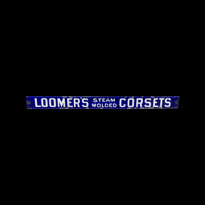 Loomers Steam Molded Corsets Porcelain Sign