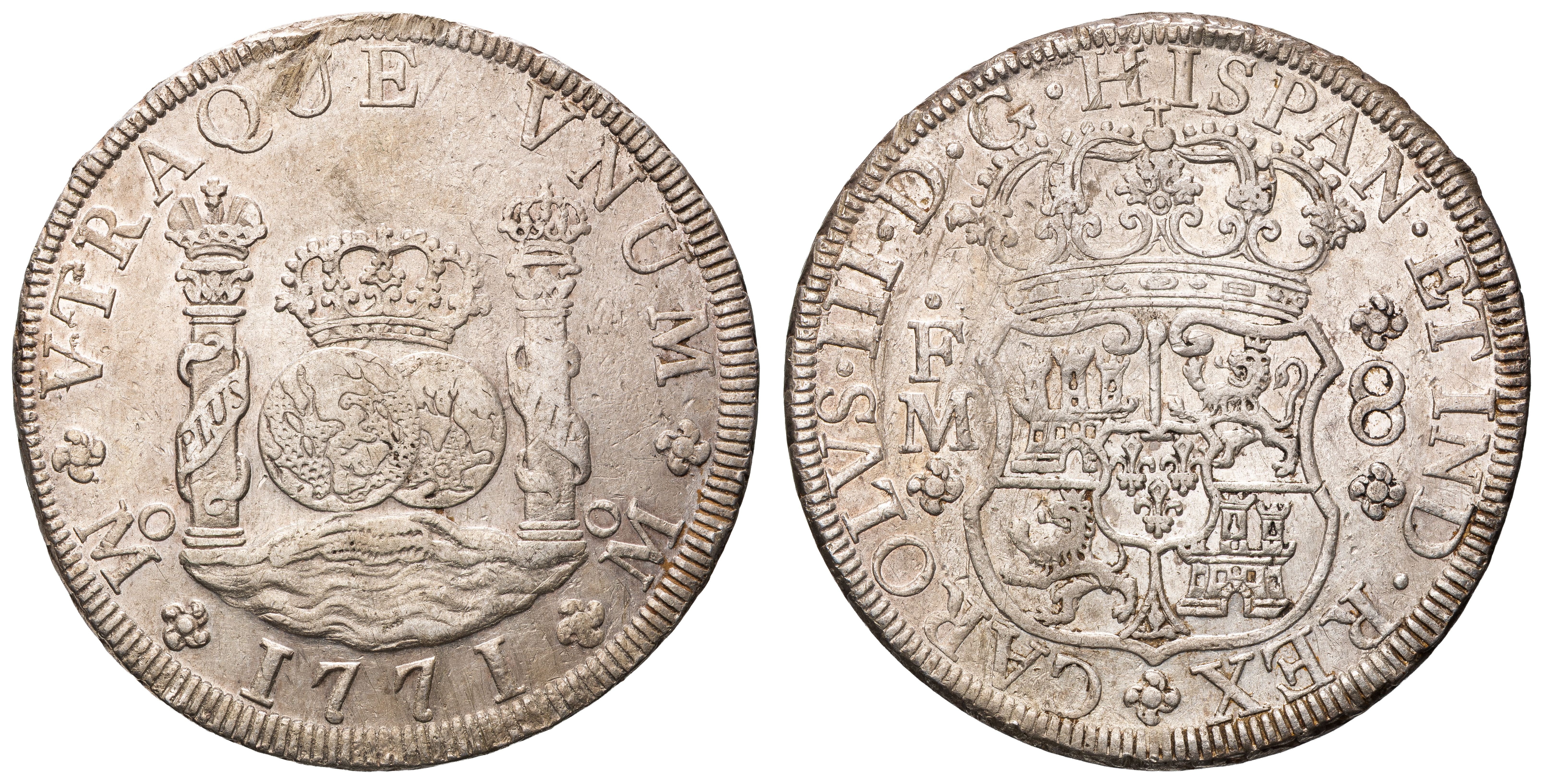 Mexico, Eight Reales, 1771-FM, VF