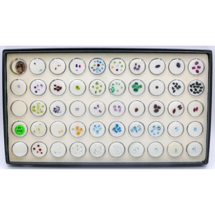 Tray of Assorted Semi Precious Gemstones
