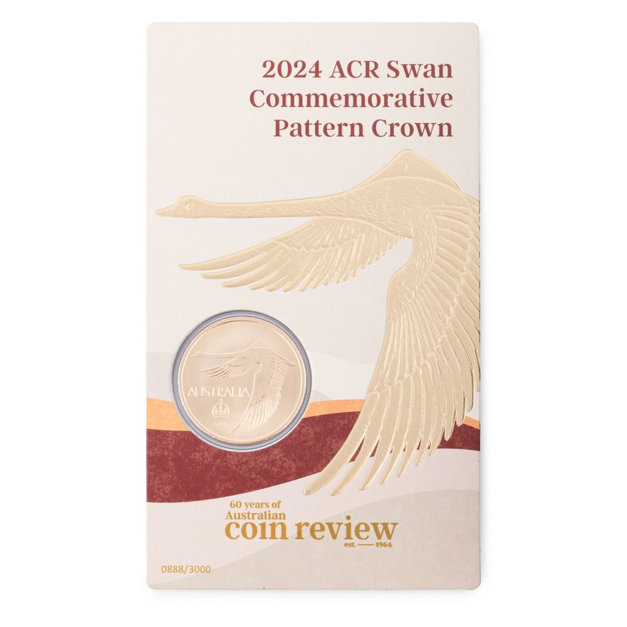 Card #0888/3000, 2024 ACR Swan Commemorative Pattern Crown Aluminium-Bronze, UNC