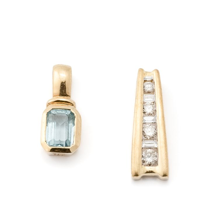 Two 9ct Gold Pendants