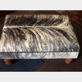 Beautiful Nguni hide ottoman in excellent condition