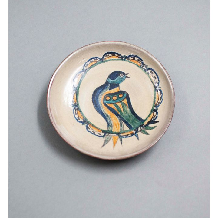 Elizabeth Lissaman - Small hand-painted wall plate