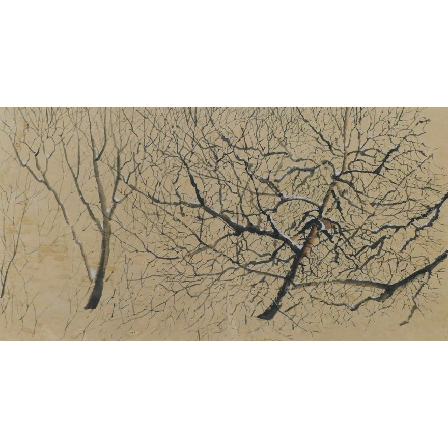 Fay Chong ''January 26'' (Trees) 1969 Watercolor