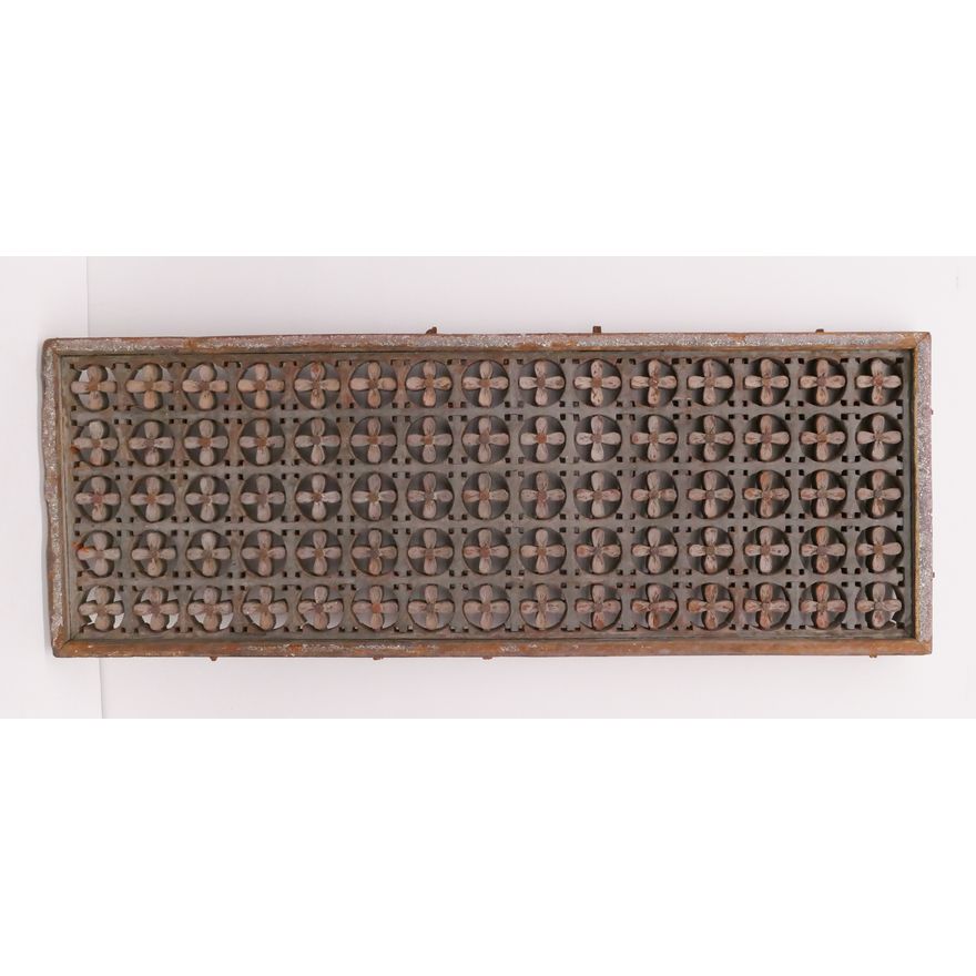 Antique Asian Carved Wood Pierced Panel- 41x15''
