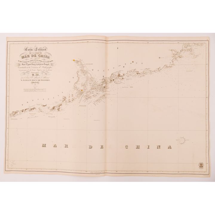 J. de Gangoiti, Mar De China Coastal Chart 1848