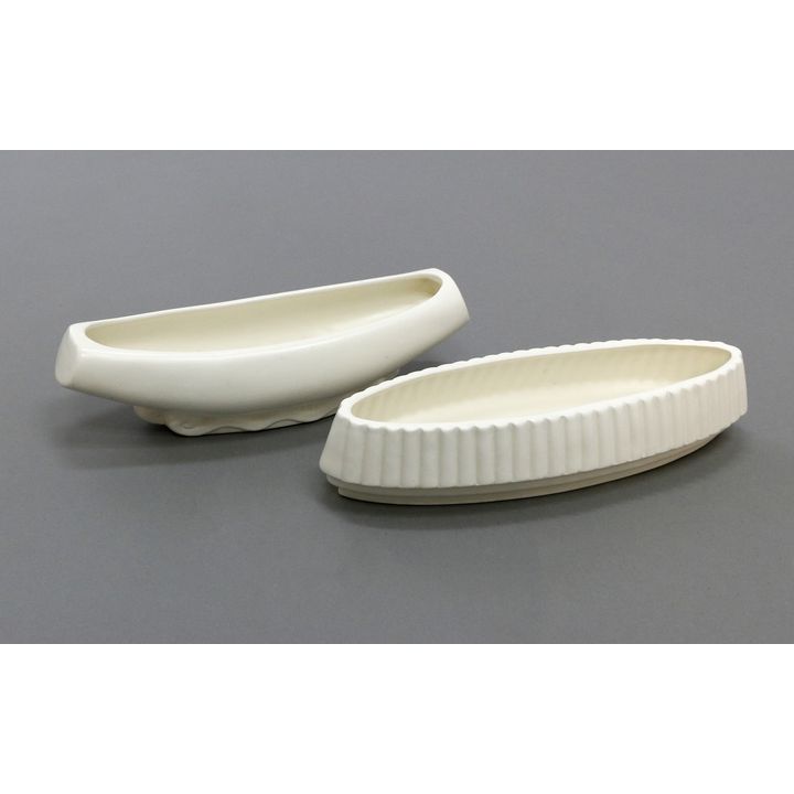 Crown Lynn Potteries, Two large oval trough vases