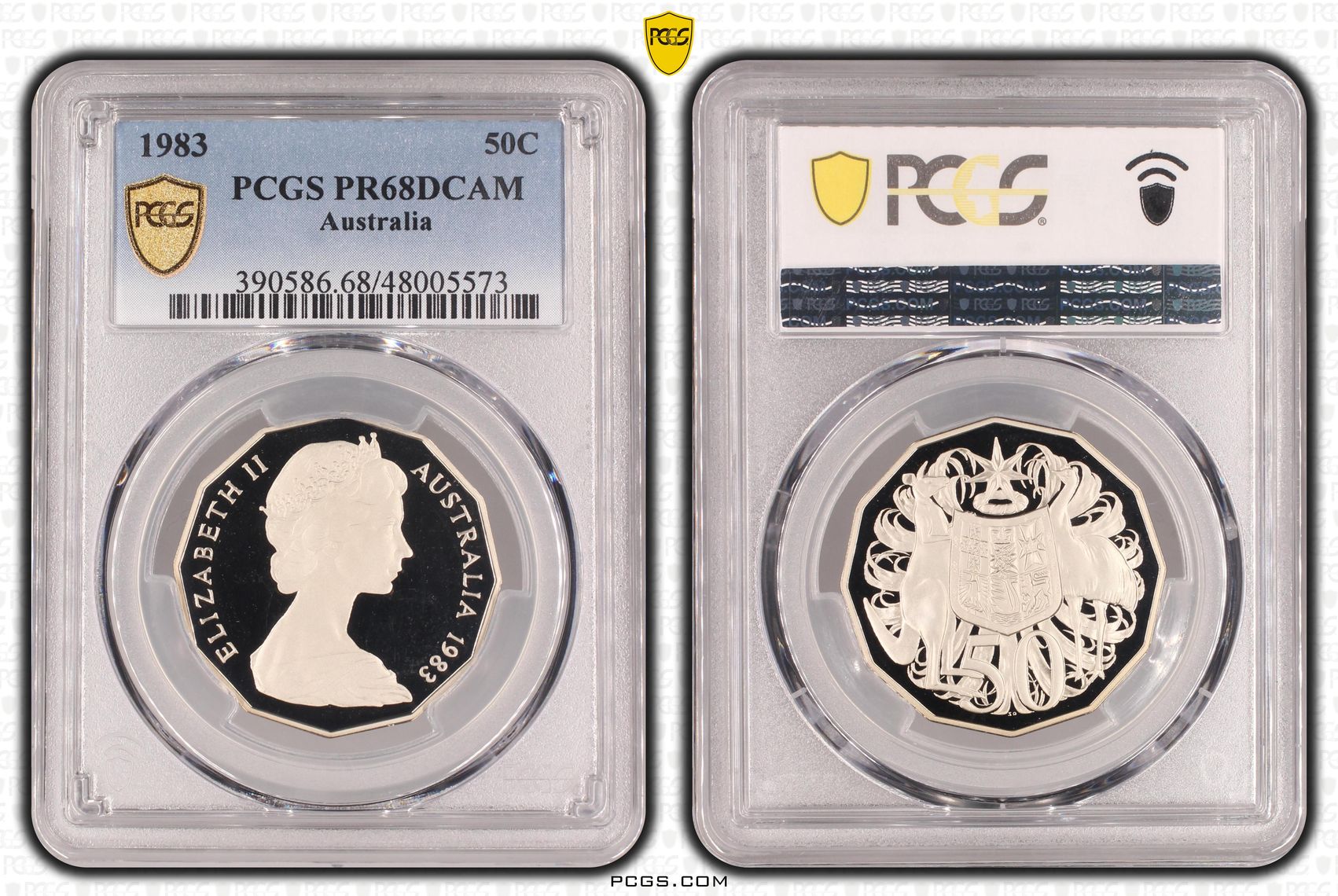 , Fifty Cent, 1983, PCGS PR68DCAM