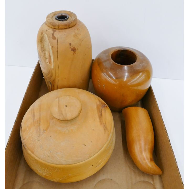Box Wood Art Turned Vases Etc