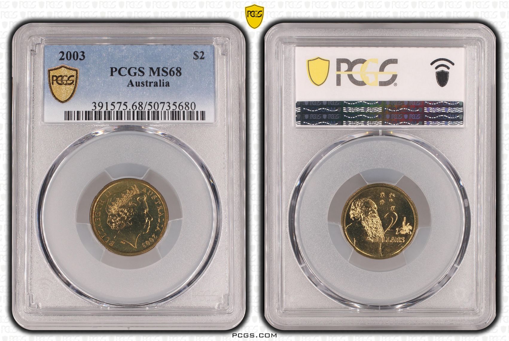 Two Dollar, 2003, PCGS MS68