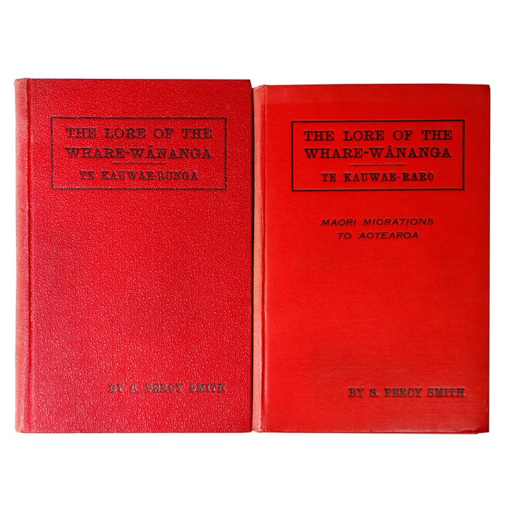 SMITH, S. PERCY  [ Part I and Part II] - The Lore of the Whare-wananga; or Teaching of the Māori College on Religion, Cosmogony and History.