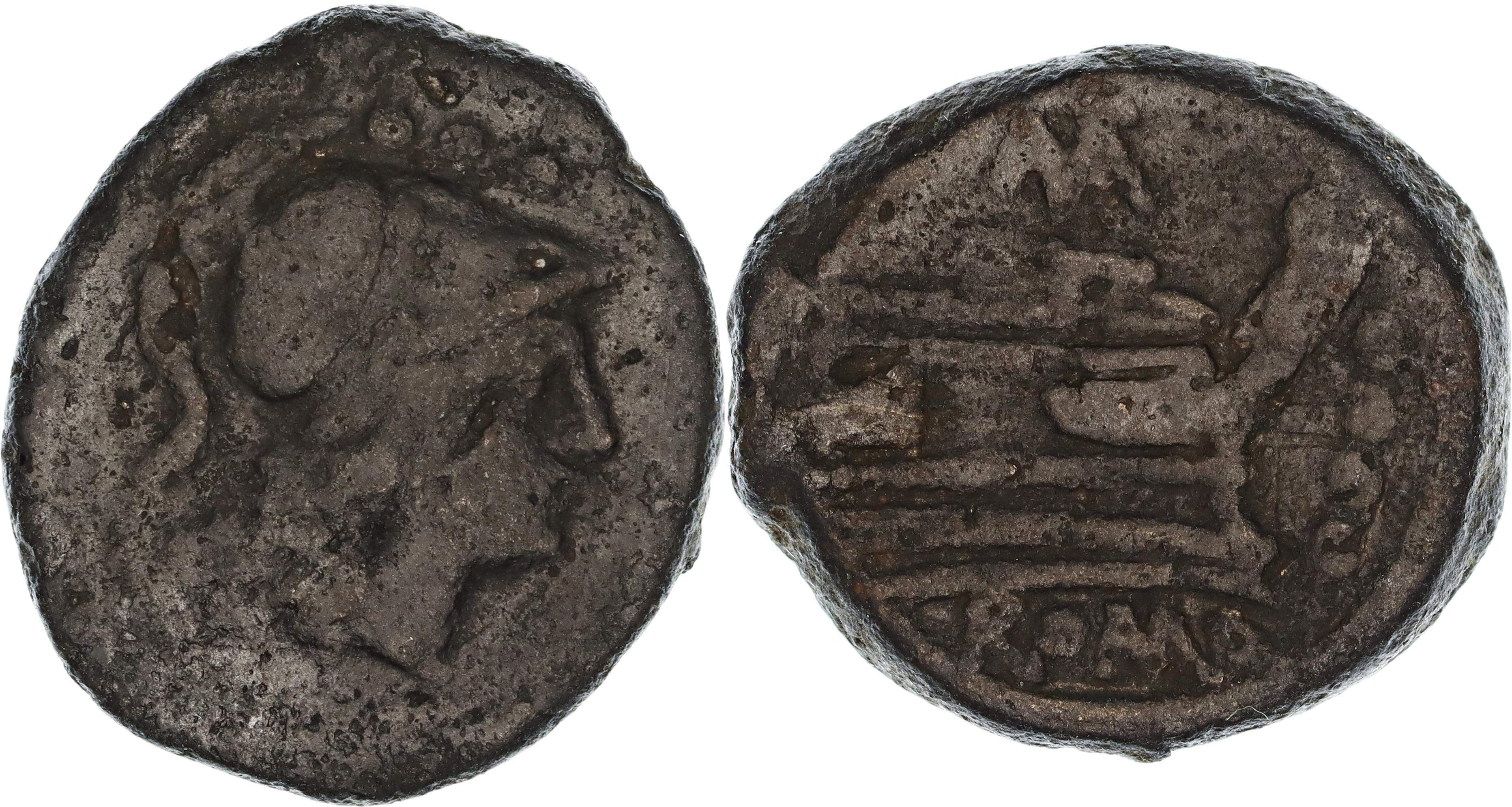 Roman Republic, Matienus, Æ Triens, 179-170 BC, gF