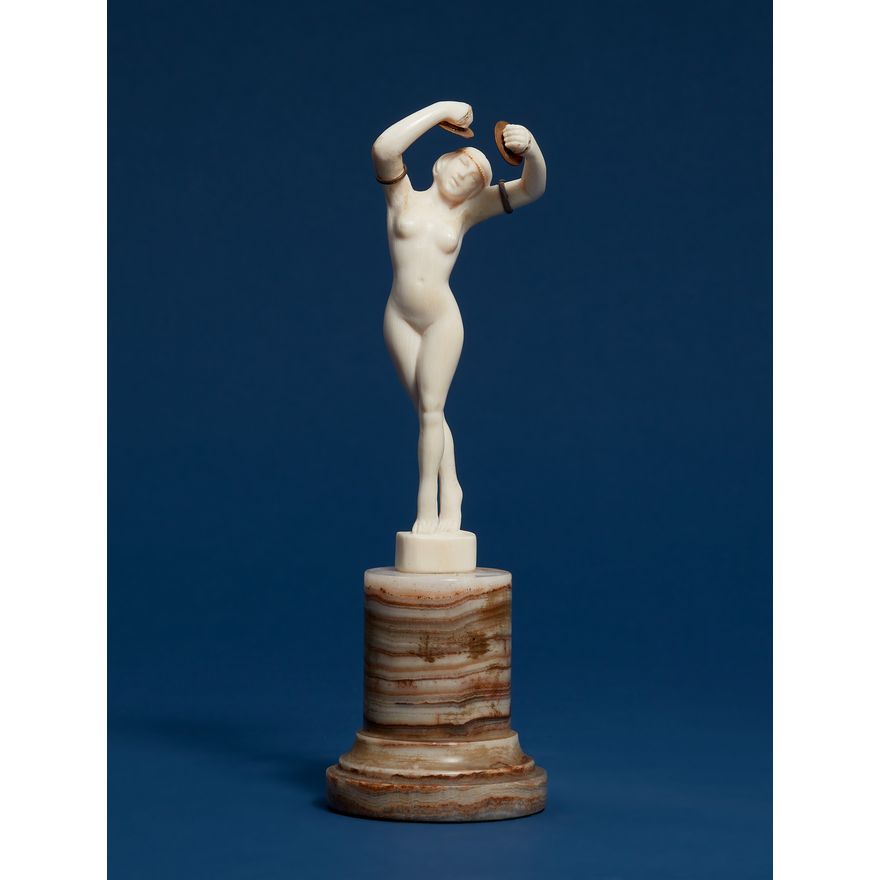 Nude with cymbals by Louis Sosson (1905 - 1930)