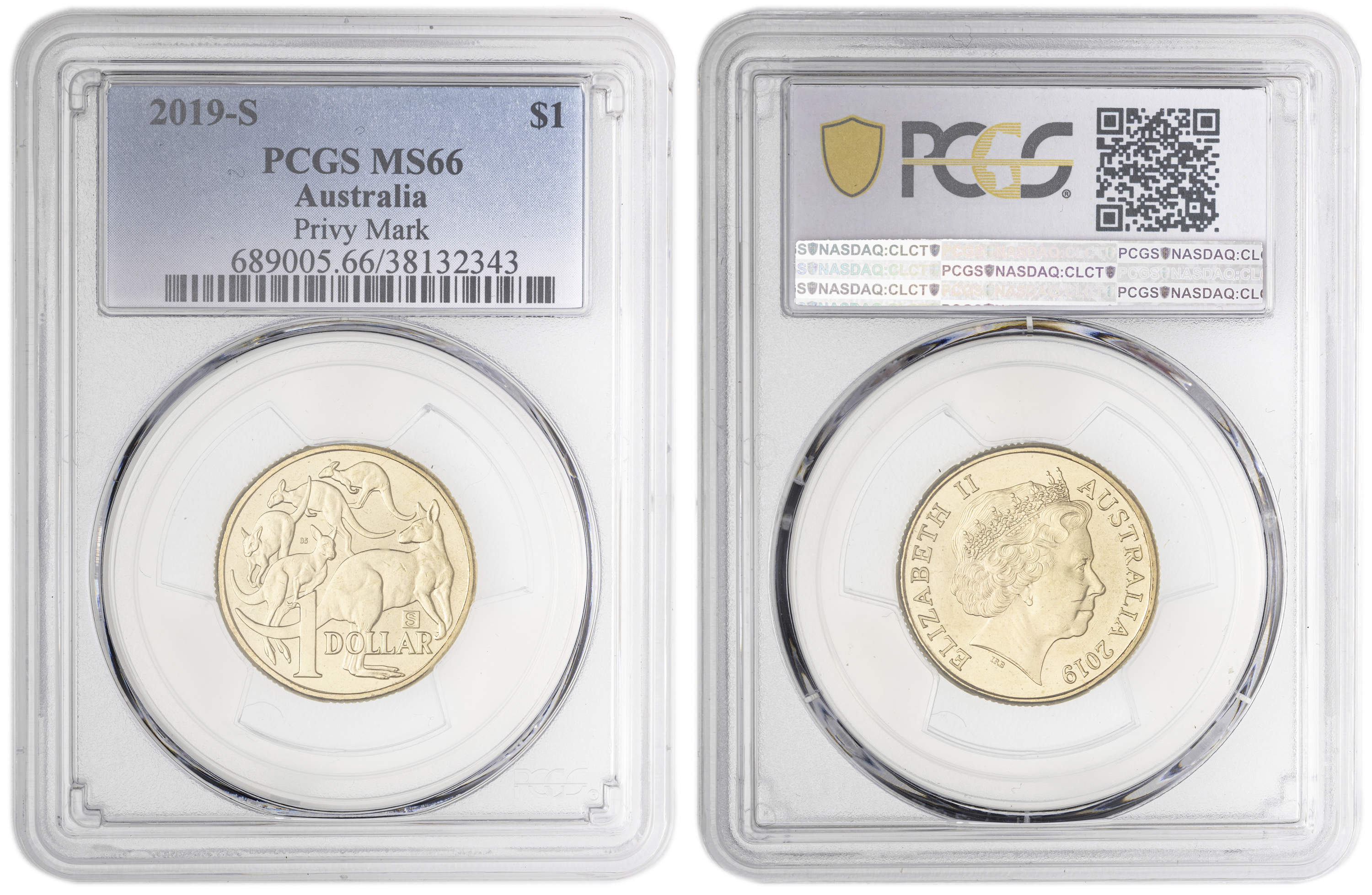 Privy Mark , One Dollar, 2019-S, PCGS MS66