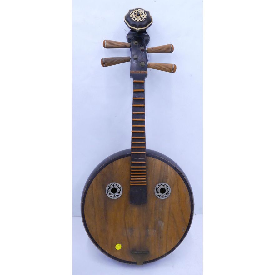 Antique Chinese Ruan Stringed Instrument- 34x15''