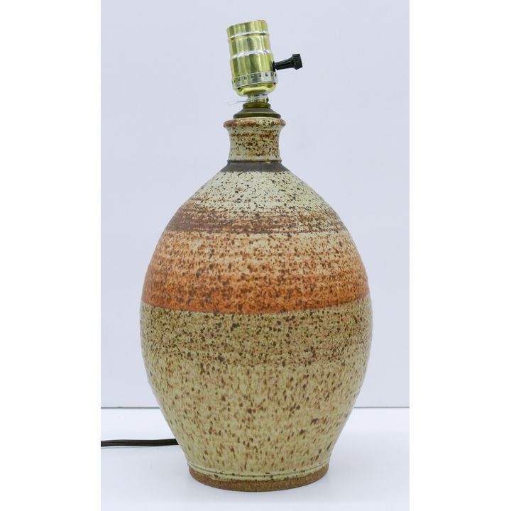 Speckled Studio Pottery Vase Table Lamp 14''