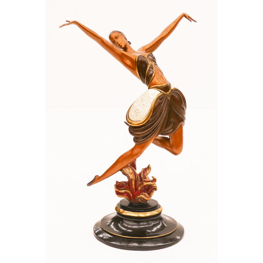 Erte ''La Danseuse'' 1985 Bronze Sculpture