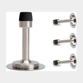 Door Stops Wall Protector Stainless Steel Door Stops No Drilling Door Stops -- 51743/3469 SN B2 (S4)