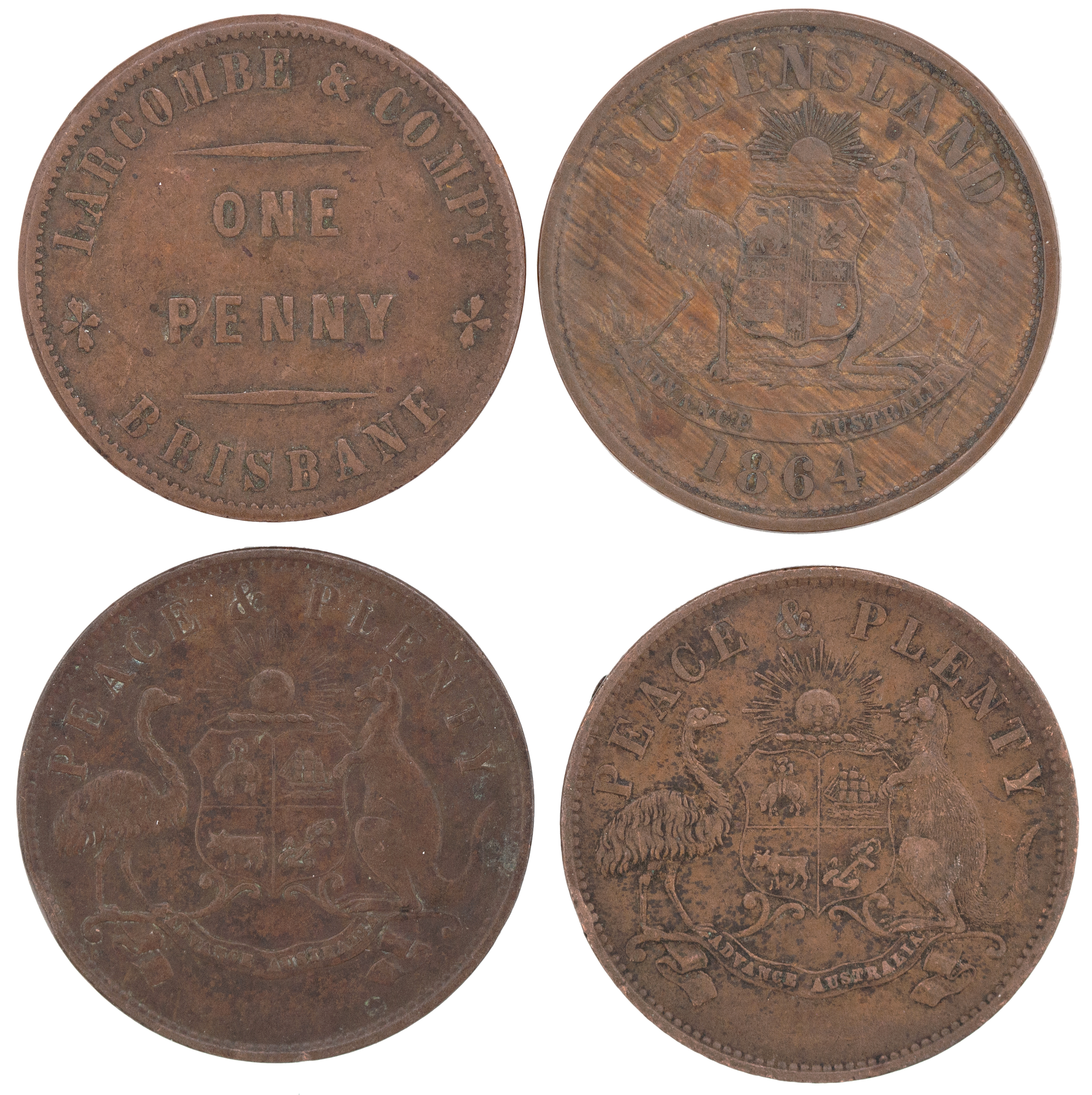 Queensland, Penny, ND, VF - gVF