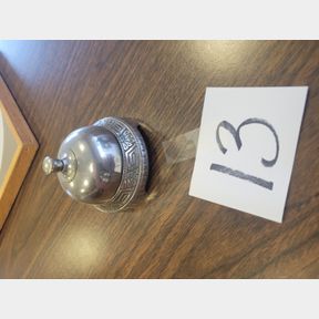 New Departure Bell Company Nickel plated service bell
