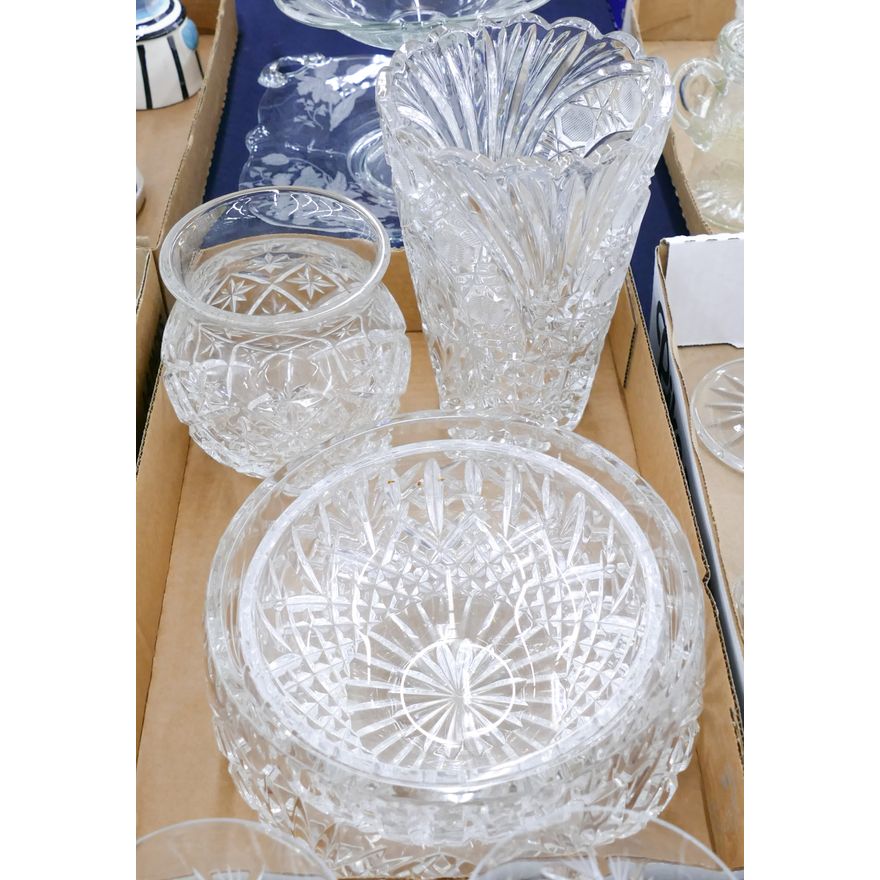 Box 4pc Waterford Bowls & Vases
