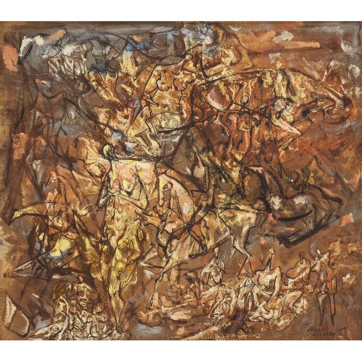 Kenneth Callahan ''Exodus'' 1956 Oil