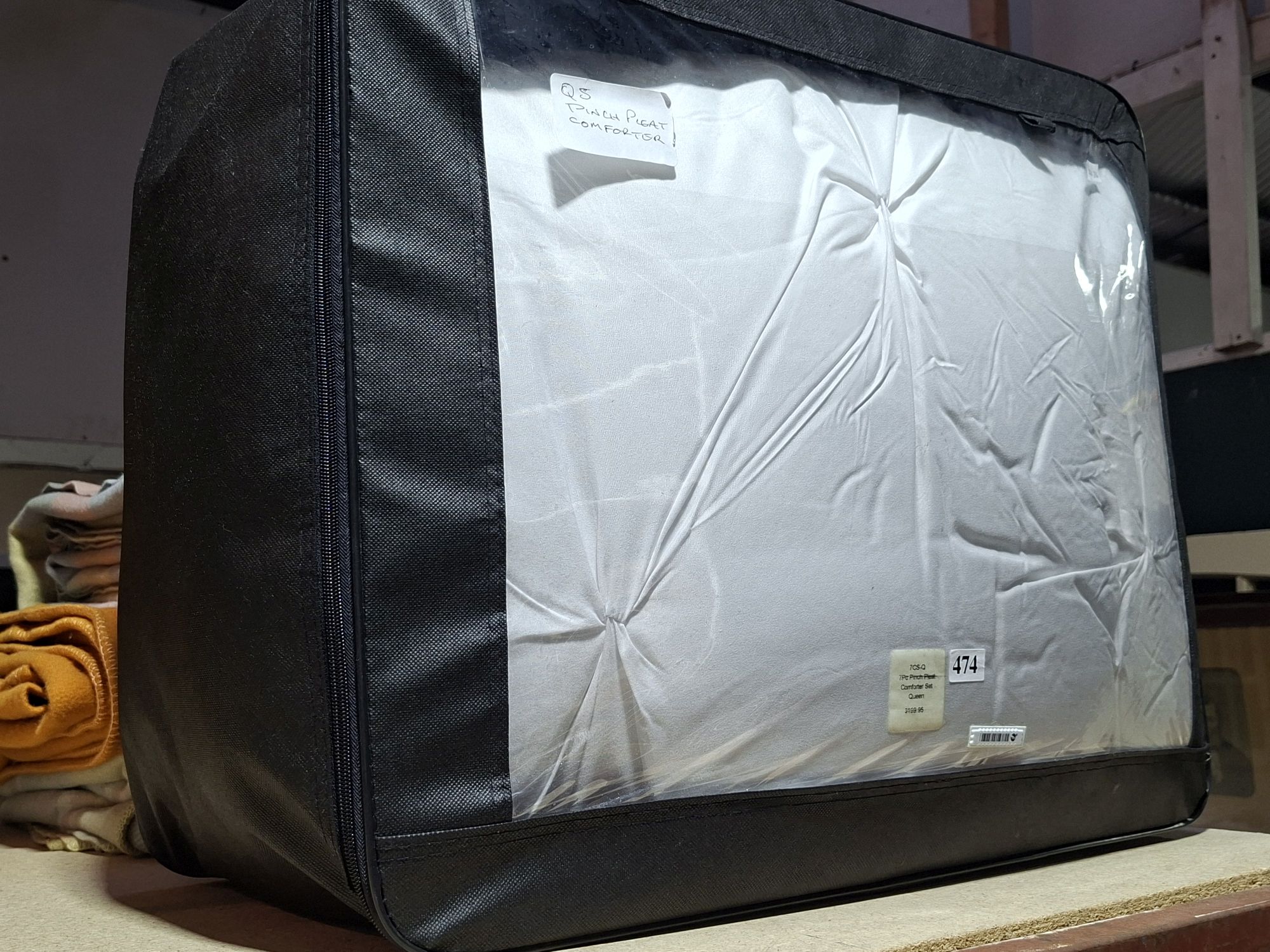 Queen Size Pinch Pleat Comforter