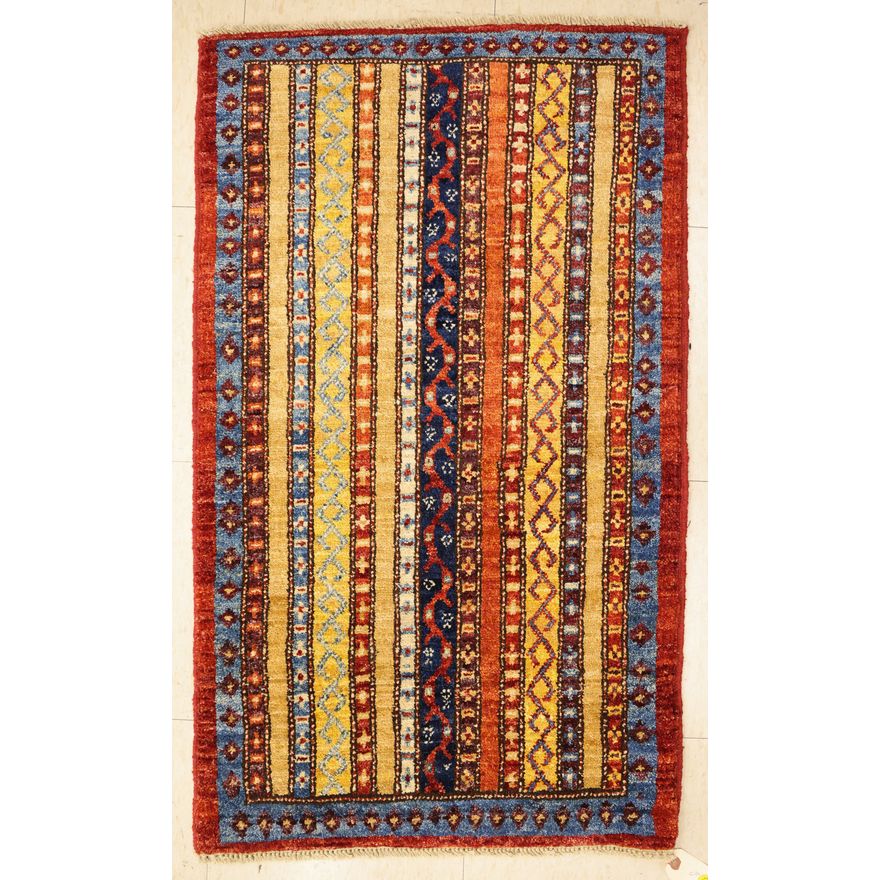 Oriental Small Striped Pattern Rug 2'x3'4''