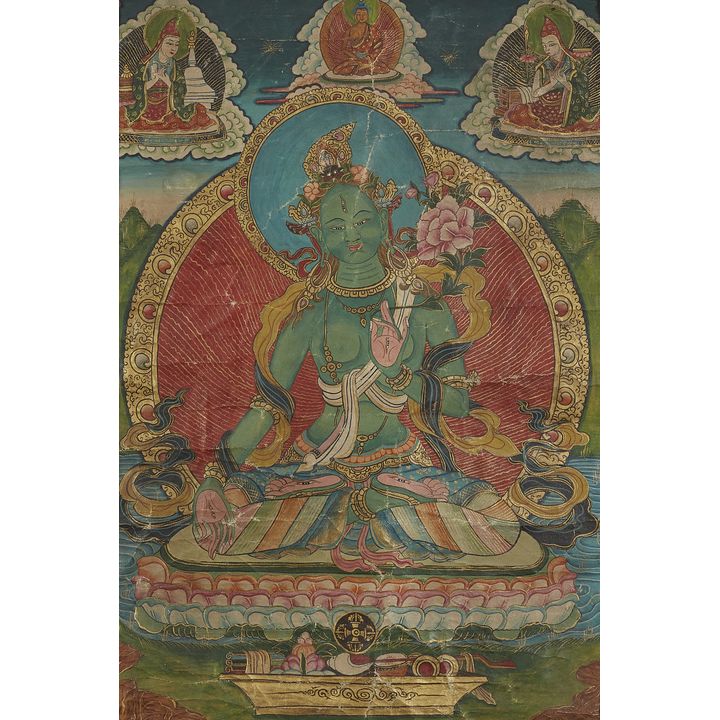 A Tibetan thangka of Shyama-Tara. 20th century
