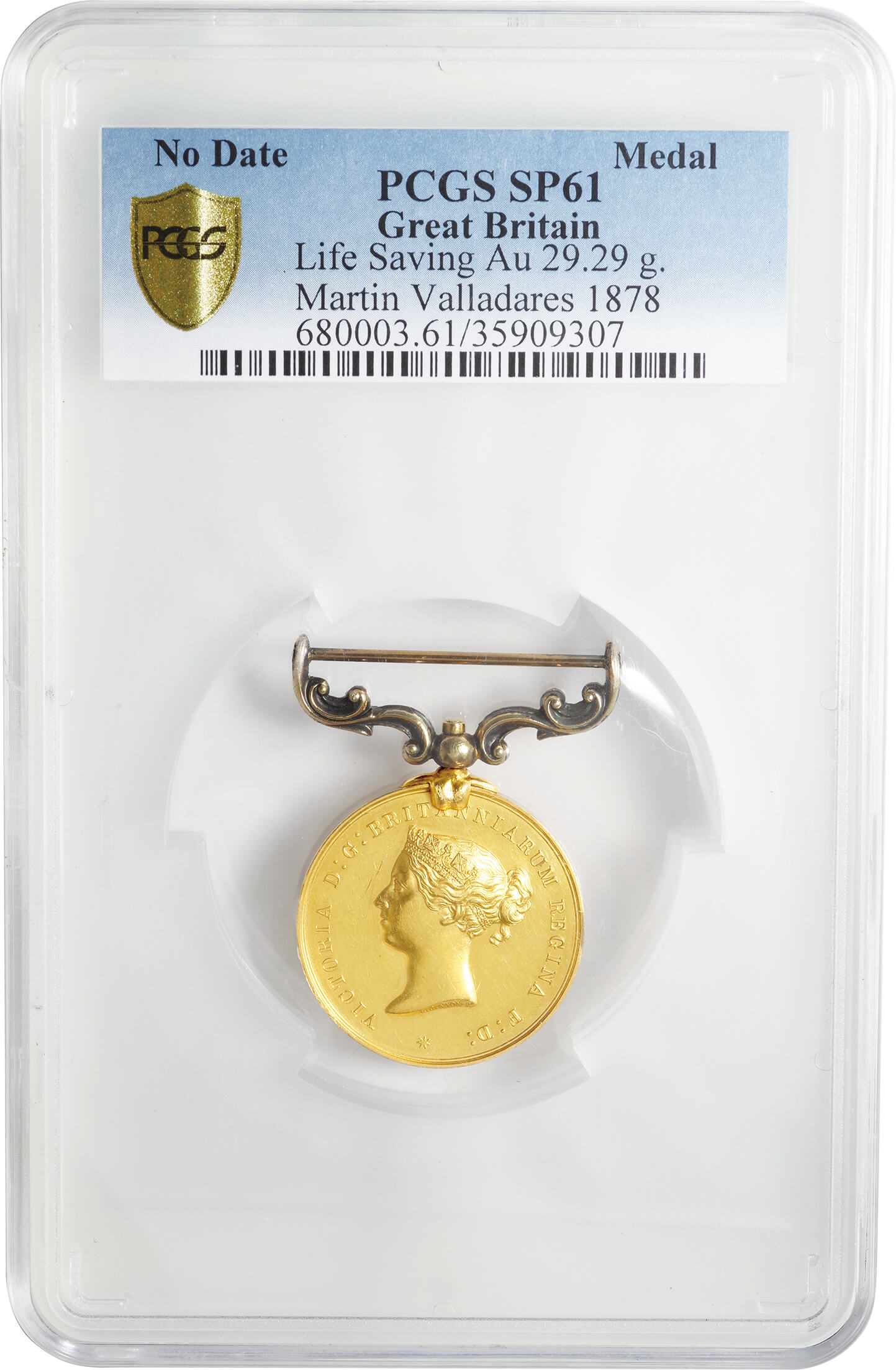 英国-GB. gold. 1878. Medal. PCGS SP61. 極美／未プルーフ. AU