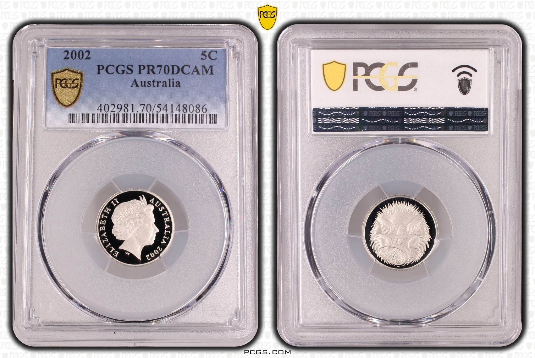 462 · Five Cent, 2002,  PR70DCAM