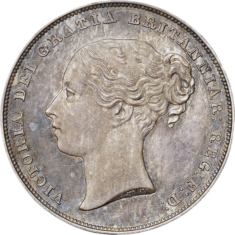 英国-GB. silver. 1839. 1. Schilling. NGC PF65. 未使用