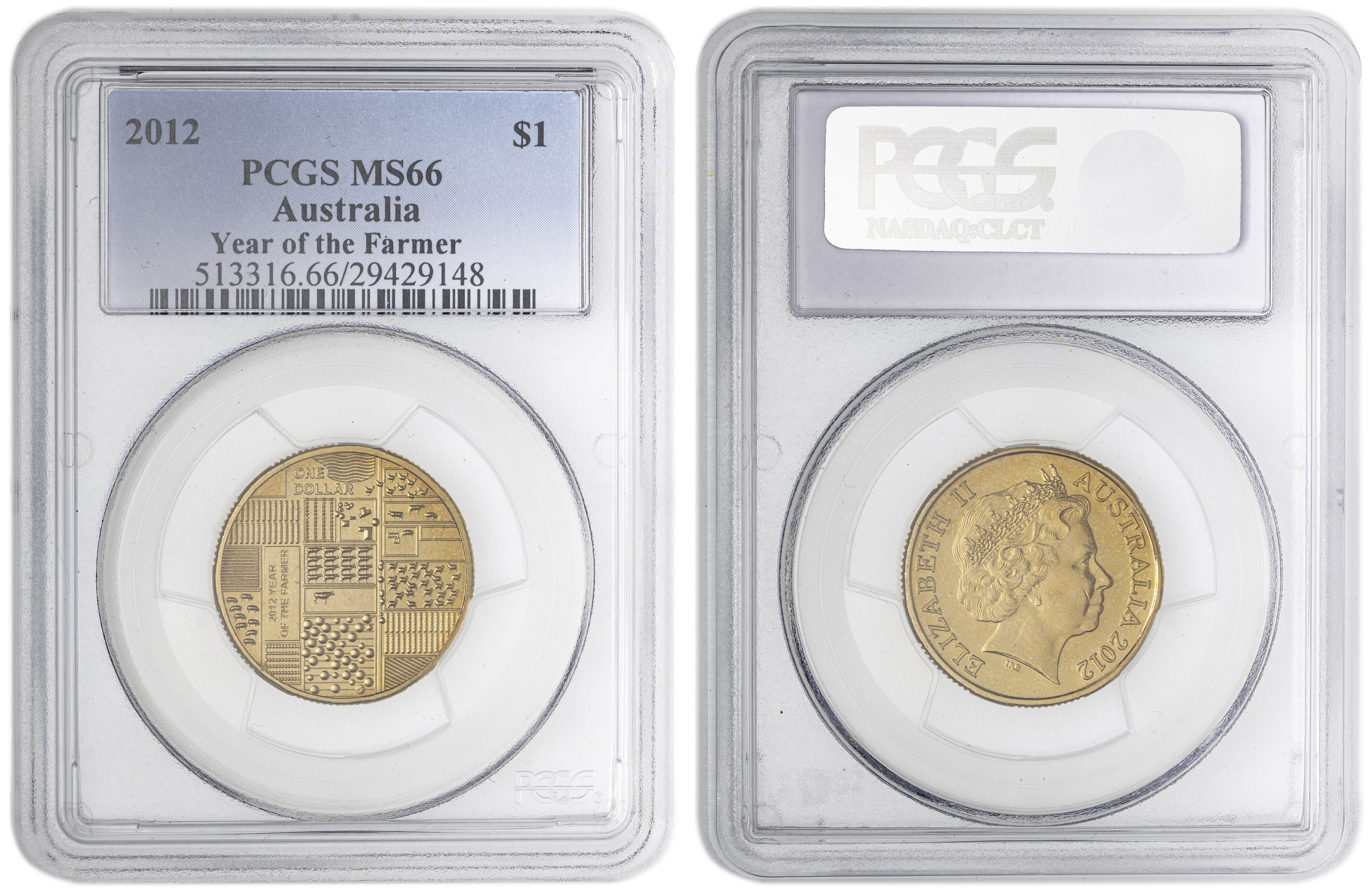 Year of the Farmer , One Dollar, 2012, PCGS MS66
