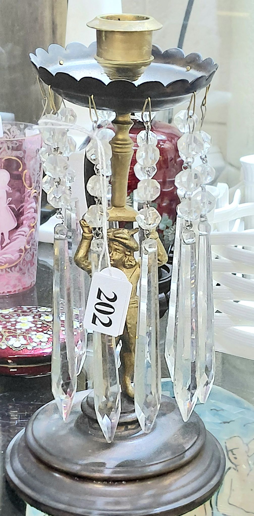 Antique Figural Lustre