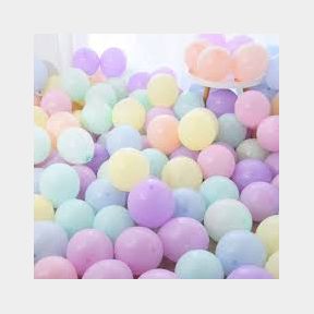 Assorted Pastel Balloons - (Pack of 100) - Brighten up your party with these colourful balloons- 51748/18633 SN B3 (S6)