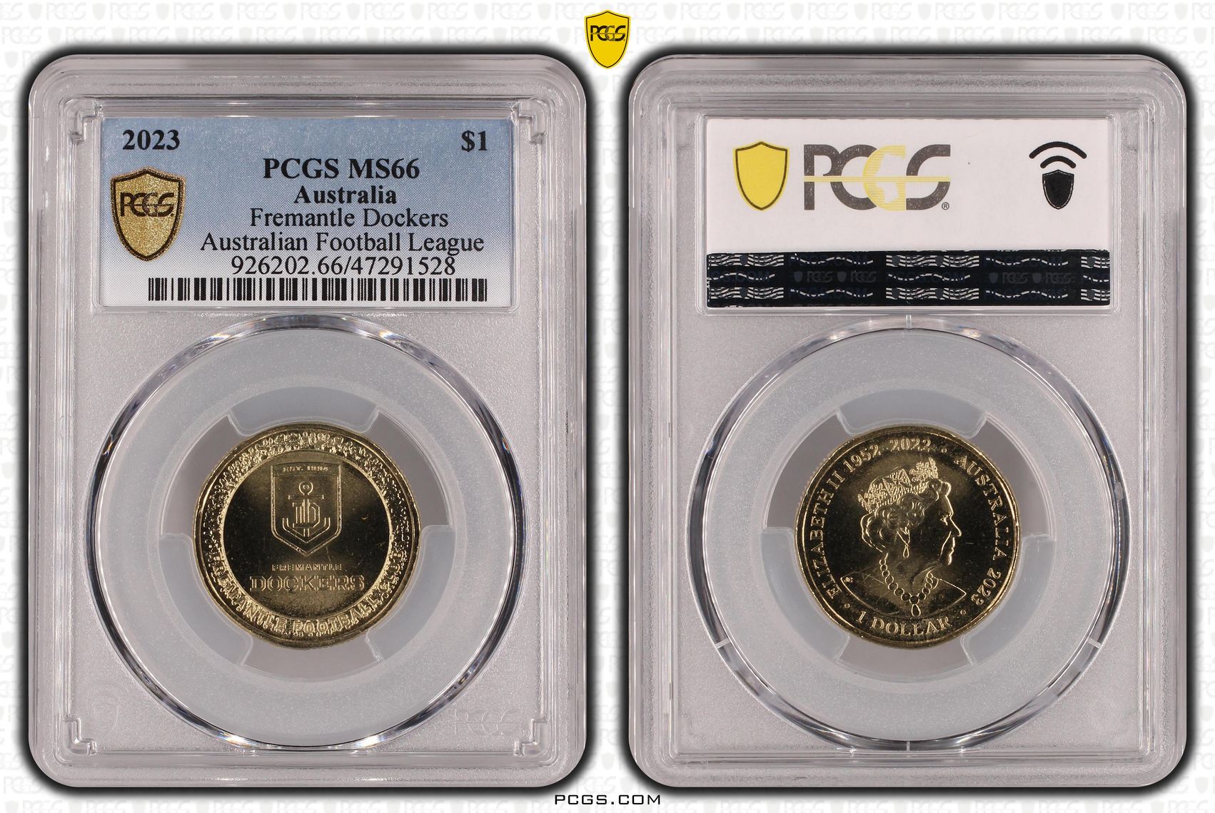 AFL- Fremantle Dockers, One Dollar, 2023 POP Report 3/1, PCGS MS 66