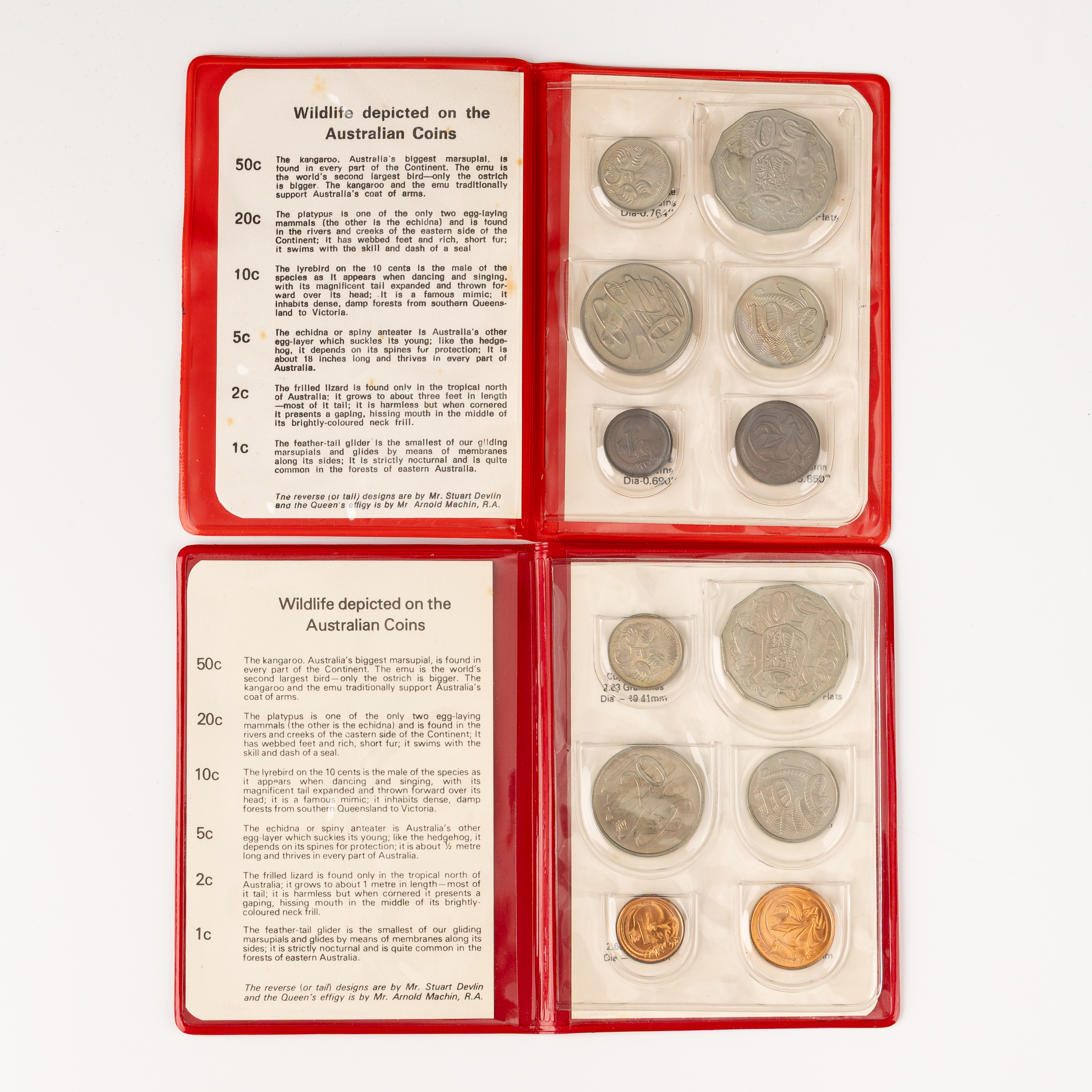 One Cent - Fifty Cent, 1972 - 1979, UNC