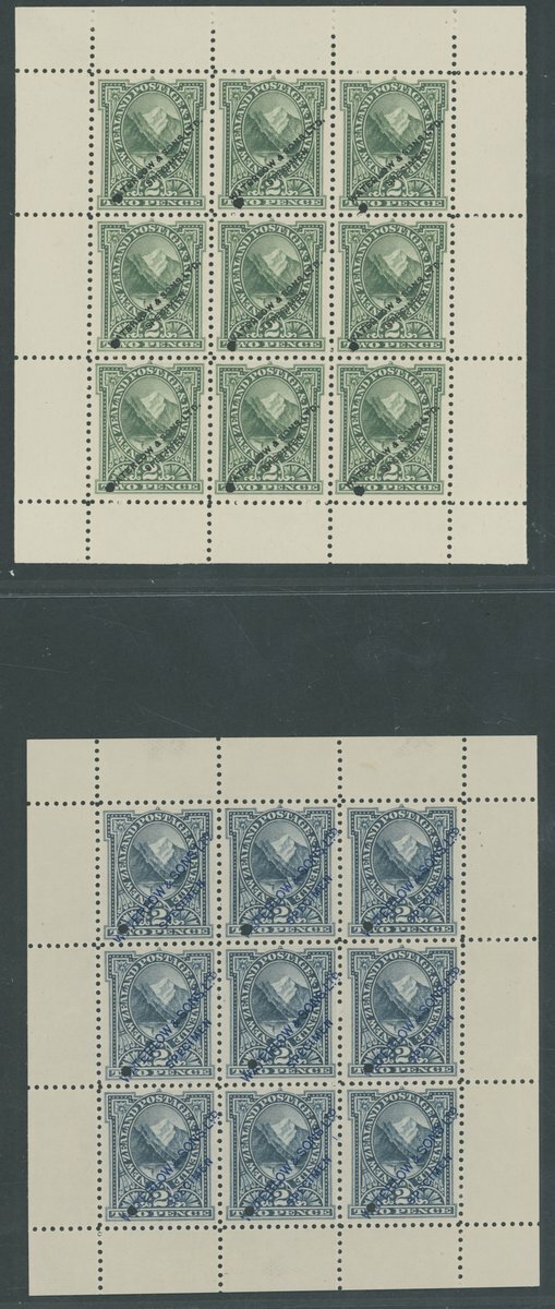 New Zealand 1898 Pictorials Proofs and Essays 2d. pictorial, two ...