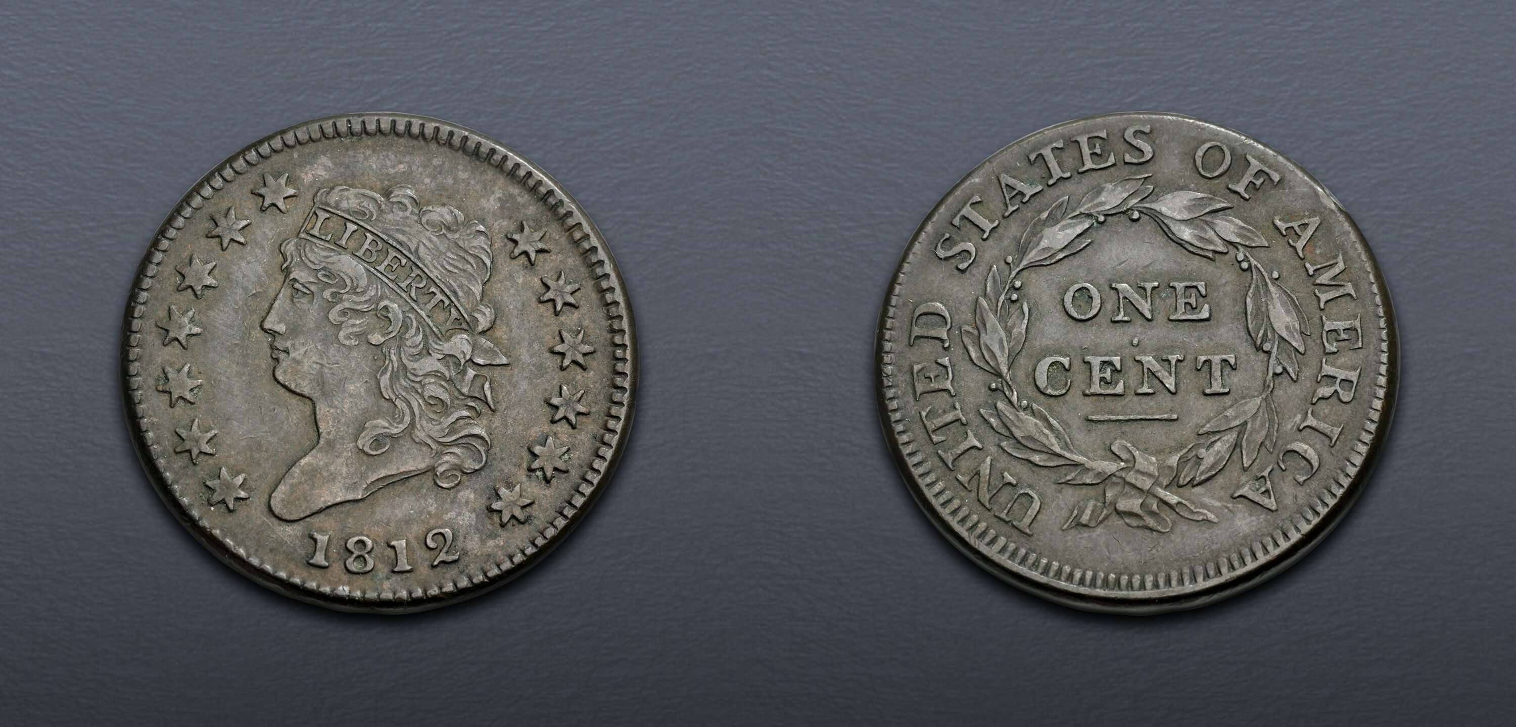 1812 Classic Head Large Cent. Small Date. S-290. Rarity 1. NGC XF 45 BN ...