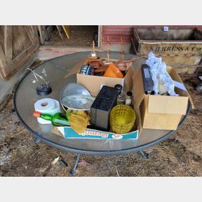Ship, perpetual mtion toy and other misc items