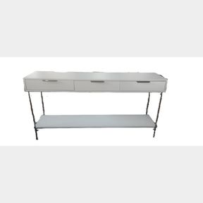 Aura Ripple White Console Table - Large (new)