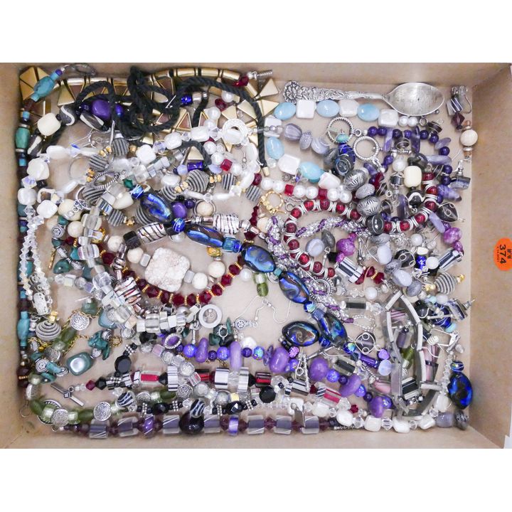Box Sterling & Art Glass Necklaces & Bracelets