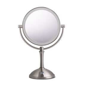 RECHARGEABLE LED MAKEUP MIRROR 10X DOUBLE SIDED 68MMR