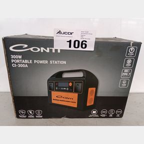 CONTI 300W POWER STATION | LITHIUM | DC- AC- USB | 298 WH | CI-300A