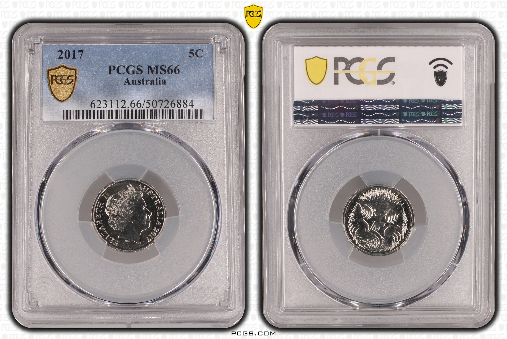 Five Cent, 2017, PCGS MS66
