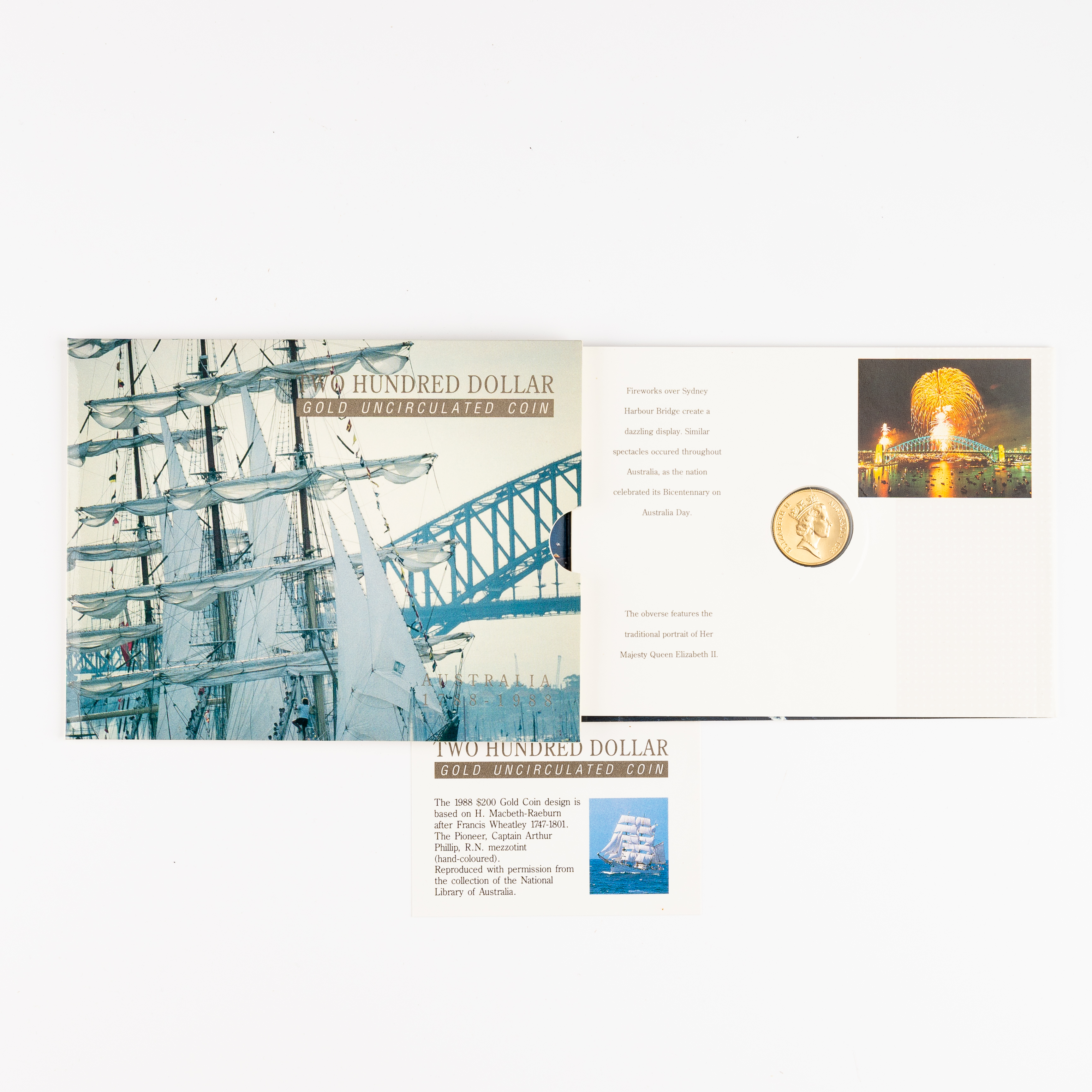 Elizabeth II, RAM - Bicentenary, Two Hundred Dollars, 1988, UNC
