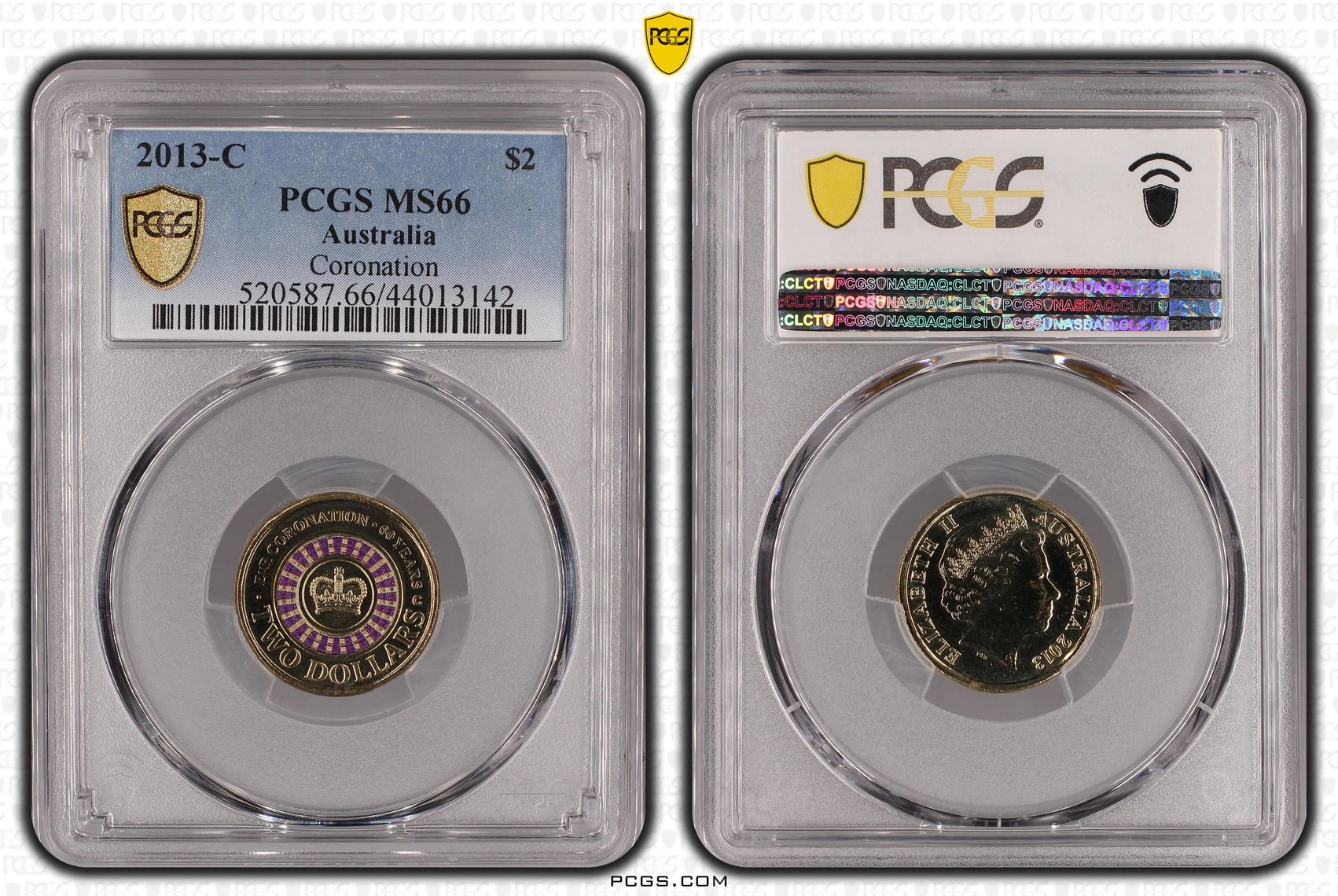Coronation, Two Dollar, 2013-C, PCGS MS66
