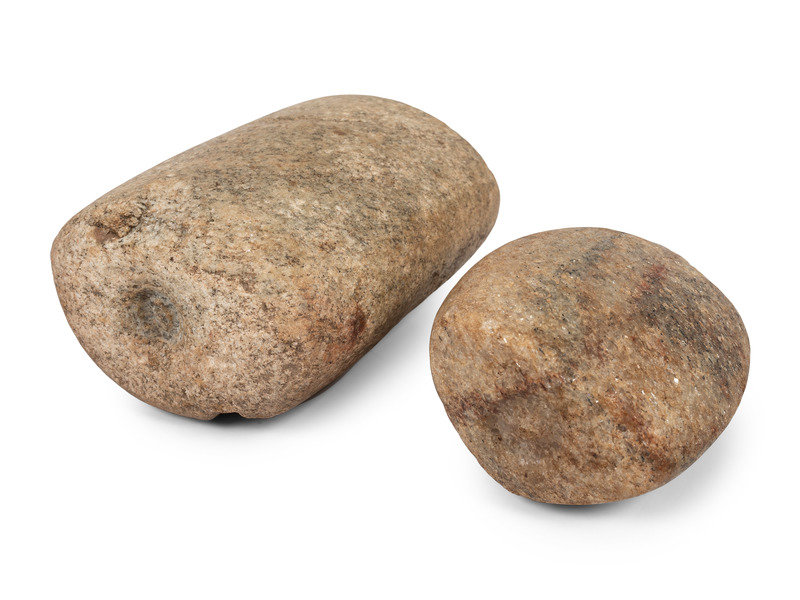 A Pair of Partially Drilled Bannerstone Blanks
