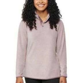 32 DEGREES BUTTON SNAP NECK FLEECE SOFT PULLOVER SMALL
