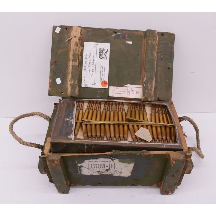 1000pc + 6.5x54 Ammunition with Original Wood Case